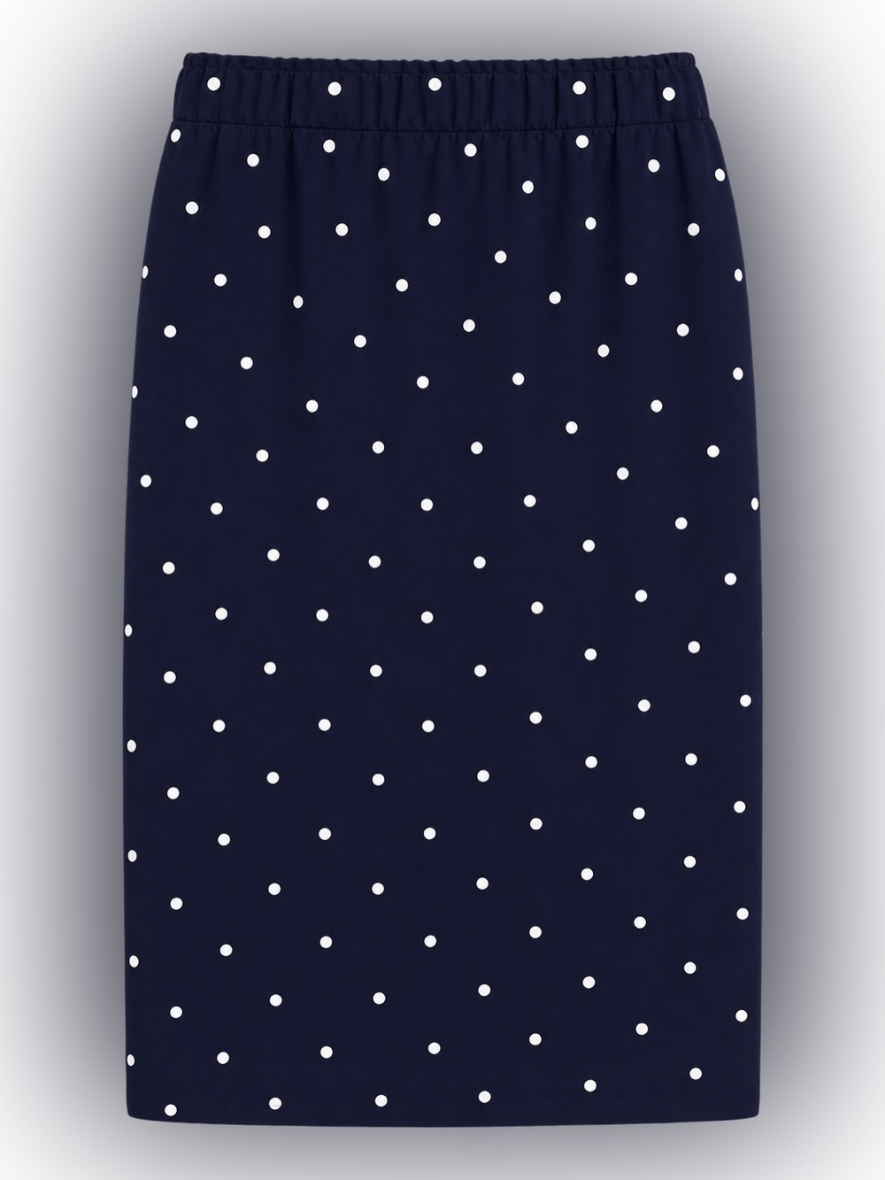 J. Crew Navy Maxi Skirt with White Polka Dots